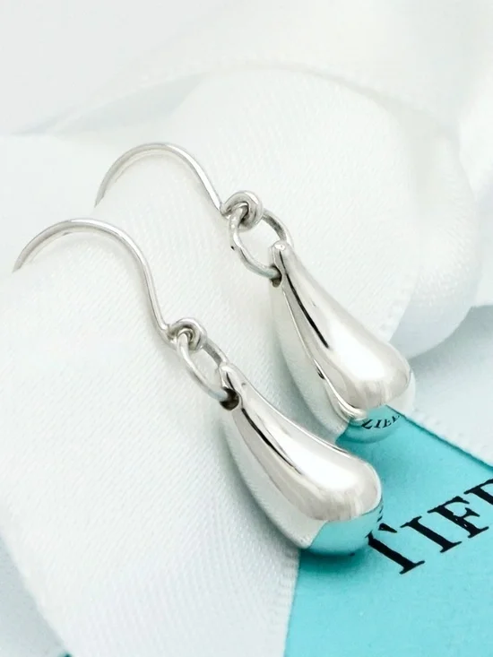 Tiffany & Co. Peretti Teardrop Earrings Sterling Silver - Picture 6 of 9